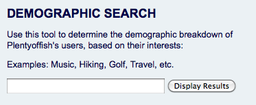 POF Demographic Search